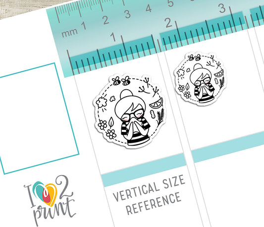 Elena Allergies - DOODLE Printable Planner Sticker - PDF & Cut Files