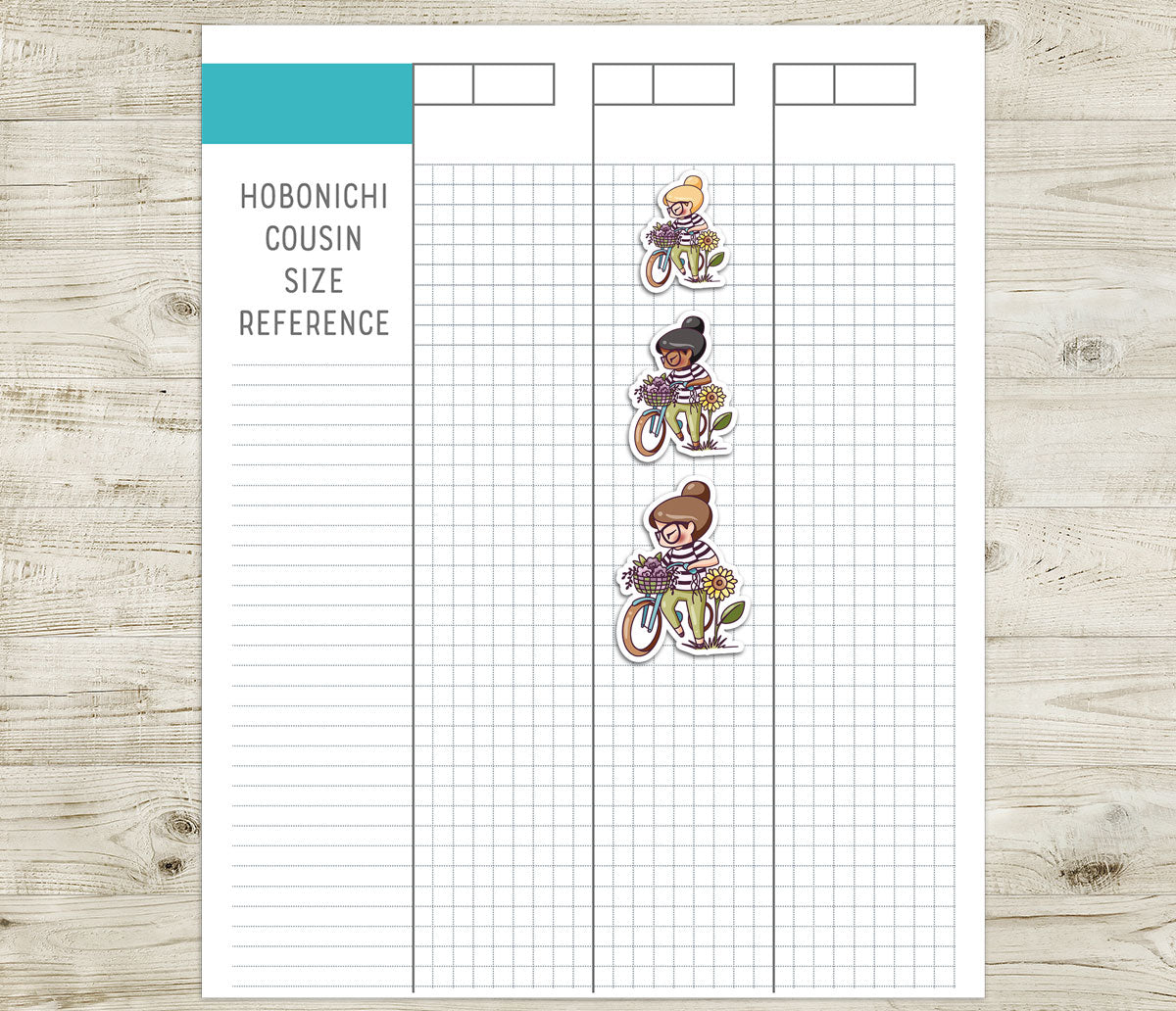 FREEBIE Elena Blossom and Pedal - Printable Planner Stickers - Pdf & Cut Files