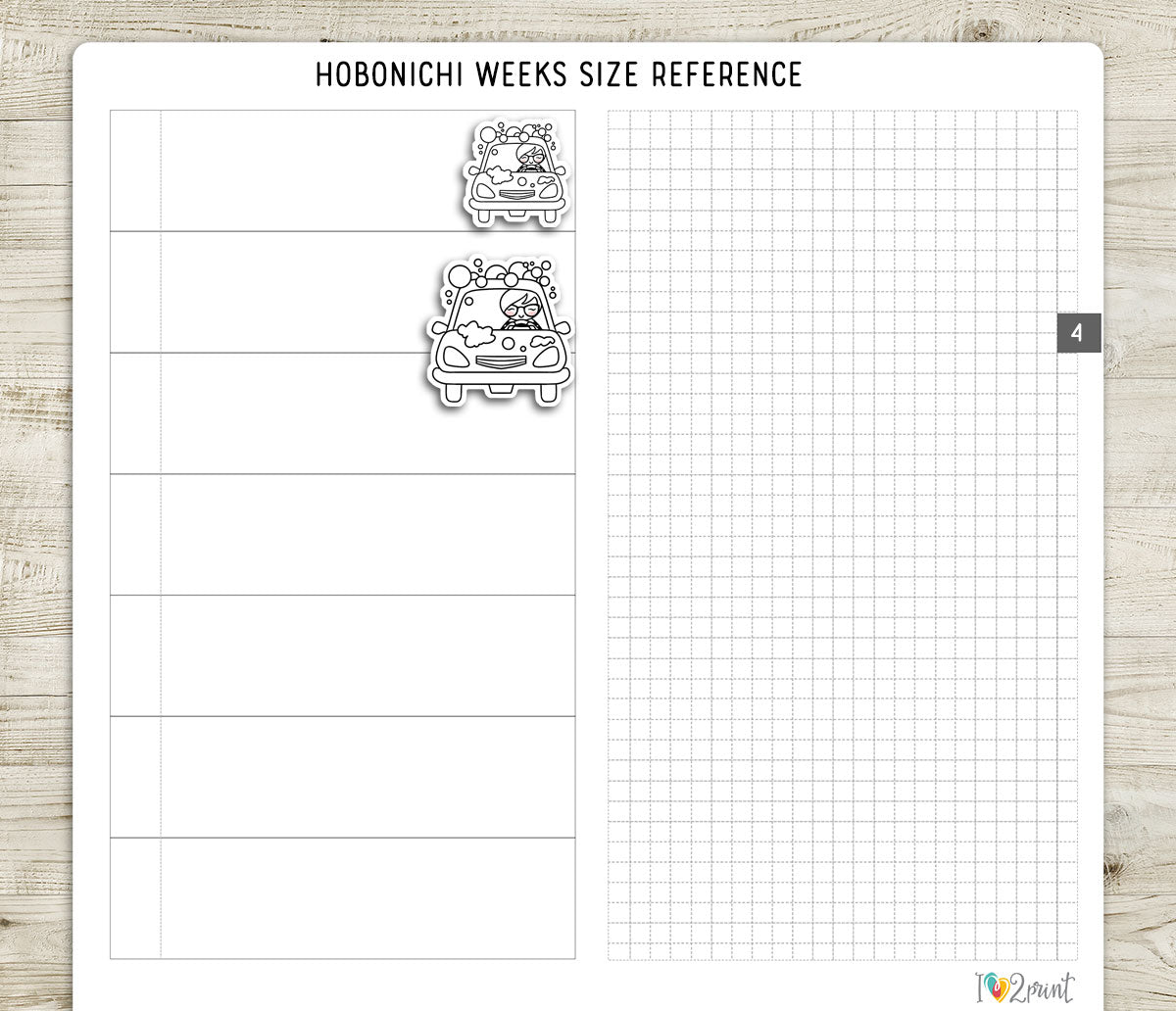 Elena Car Care – DOODLE Printable Planner Stickers – PDF + Cut Files