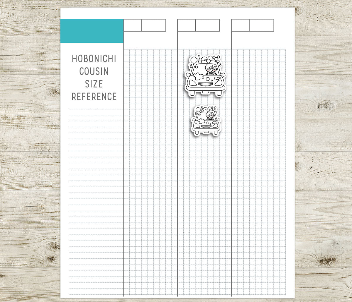 Elena Car Care – DOODLE Printable Planner Stickers – PDF + Cut Files