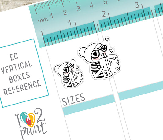 Elena Happy Mail - DOODLE Printable Planner Sticker - PDF & Cut Files