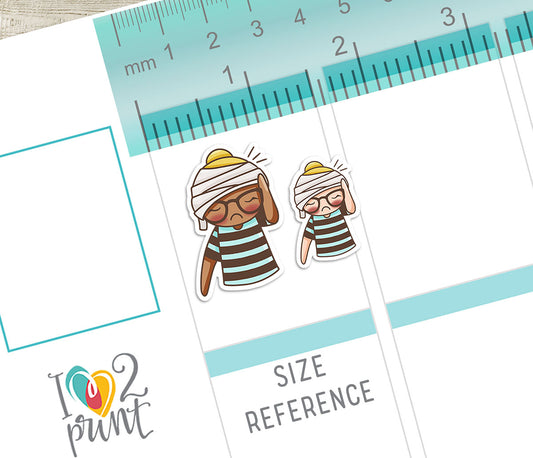 Elena Injured - COLOR Printable Planner Sticker - PDF & Cut Files