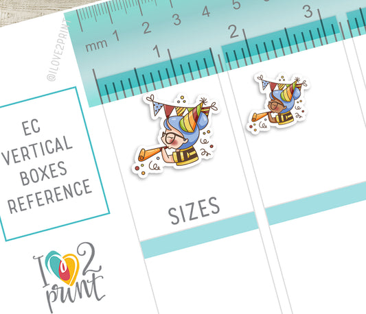 Elena School Set 2 – COLOR Printable Planner Stickers – Picture Day, Book Fair, Project Due & More – PDF + Cut Files