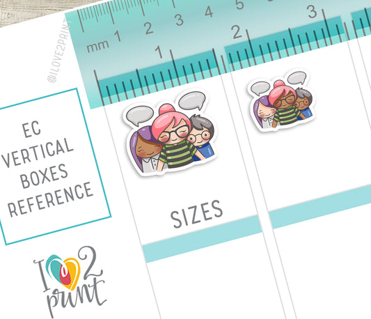 Elena Teachers Set 2 – COLOR Printable Planner Stickers – Staff Meeting, Sick Day, Field Trip, Grades Due – PDF + Cut Files