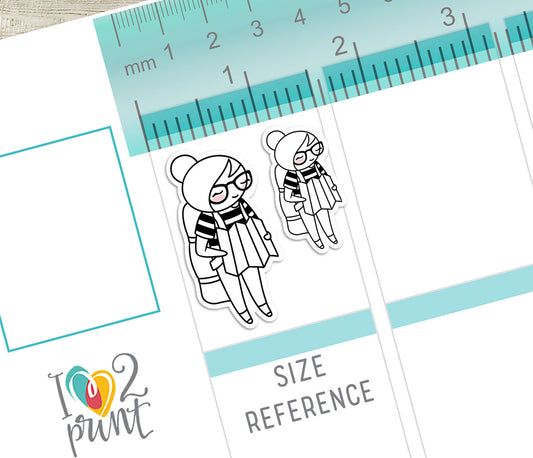 Elena Travel - DOODLE Printable Planner Sticker - PDF & Cut Files