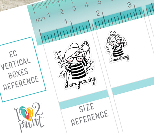 Elena Daily Affirmation Set1 - DOODLE Printable Planner Sticker - PDF & Cut Files