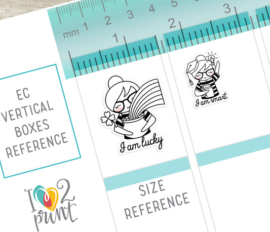 Elena Daily Affirmation Set2 - DOODLE Printable Planner Sticker - PDF & Cut Files