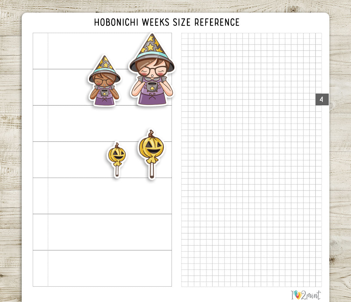 Elena Boo-llet Halloween – Decorative Stickers (2 Skin Tones) – Printable PDF & Cut Files