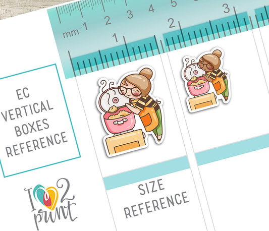 Elena Cooking - COLOR Printable Planner Sticker - PDF & Cut Files