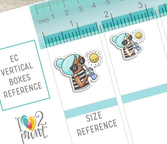 Elena Weather - COLOR Printable Planner Sticker - PDF & Cut Files