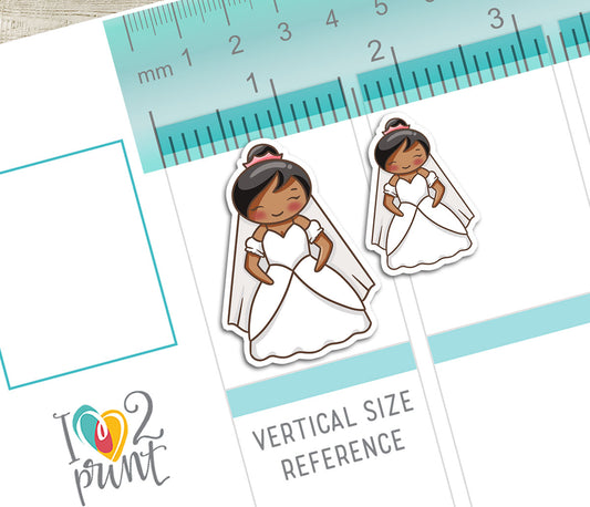 Elena's Wedding – BLACK Printable Planner Stickers – PDF & Cut Files