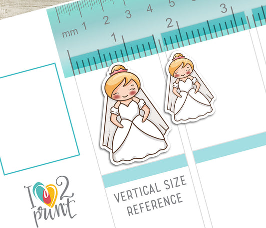 Elena's Wedding – BLOND Printable Planner Stickers – PDF & Cut Files
