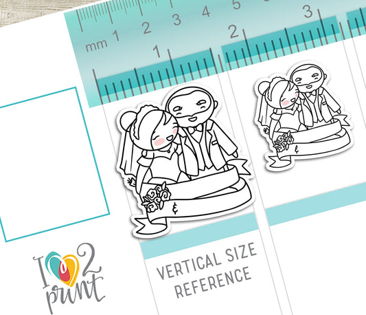 Elena's Wedding – DOODLE Printable Planner Stickers – PDF & Cut Files