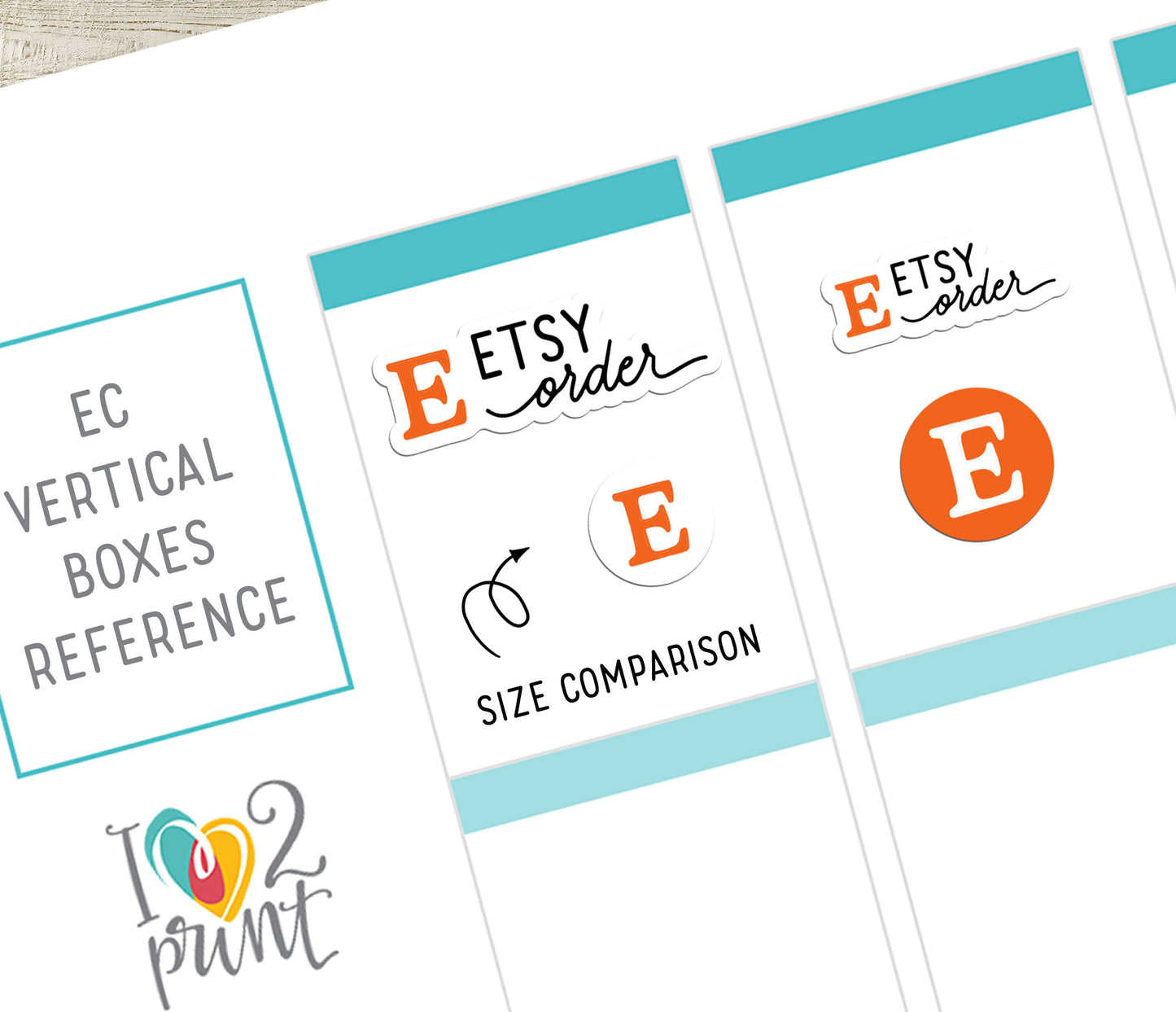 Etsy Order - Functional Printable Stickers - PDF & Cut Files