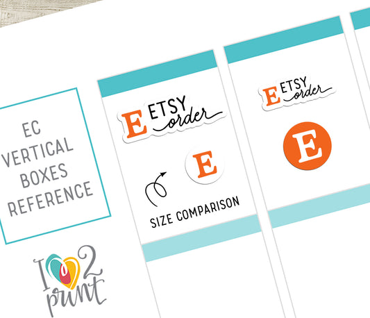 Etsy Order - Functional Printable Stickers - PDF & Cut Files