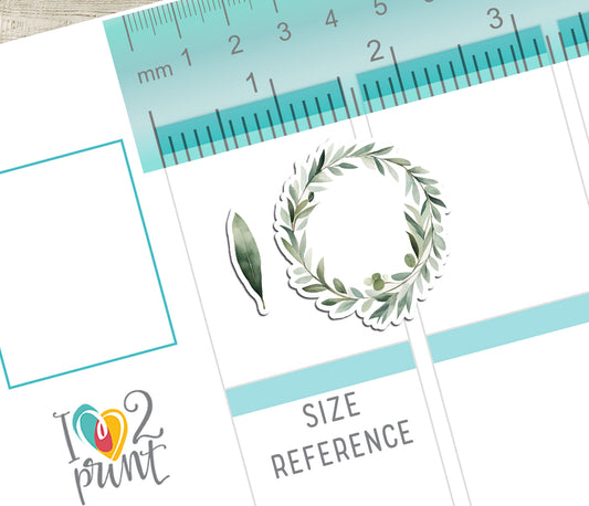Eucalyptus Decorative Stickers - Printable PDF & Cut Files