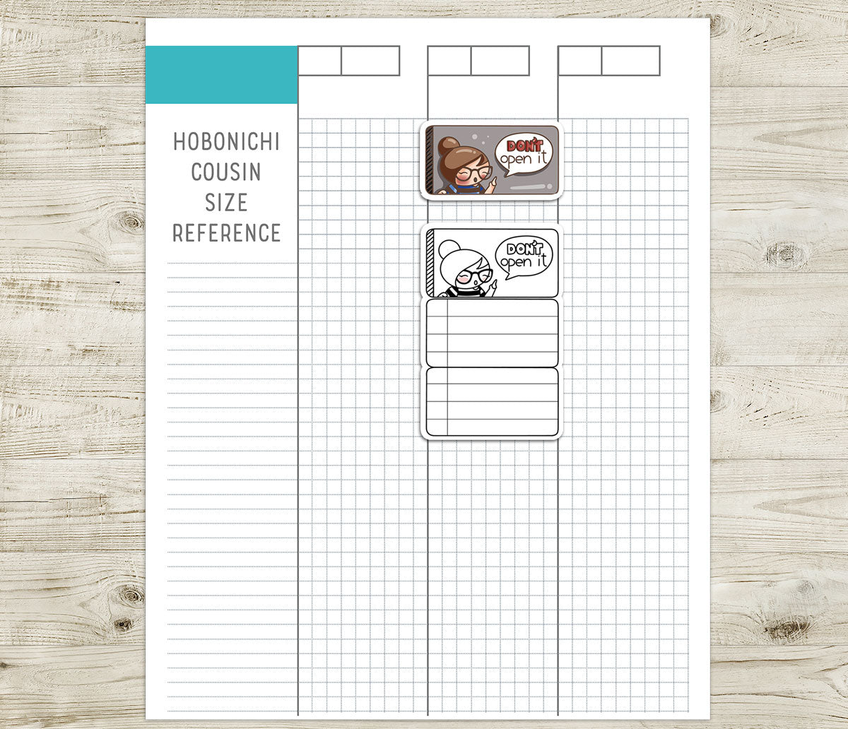 FREEBIE – Elena Foldable Notes – Printable Planner Stickers – PDF + Cut Files – Instant Download