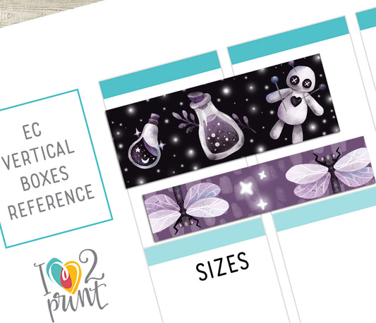 Gothic Life Washi Tape Stickers - Printable PDF & Cut Files