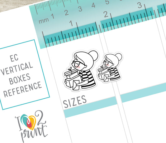 Elena Happy Mail II - DOODLE Printable Planner Sticker - PDF & Cut Files