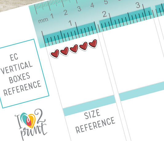 Heart Rating Printable Planner Stickers – Functional Tracker – PDF + Cut Files – Instant Download
