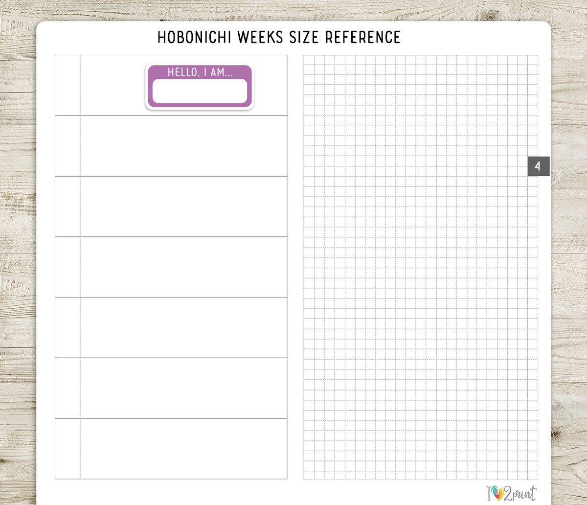 FREEBIE "Hello, I am" Labels - Printable Planner Stickers - Pdf & Cut Files