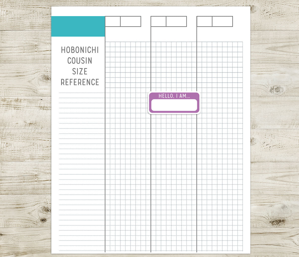 FREEBIE "Hello, I am" Labels - Printable Planner Stickers - Pdf & Cut Files