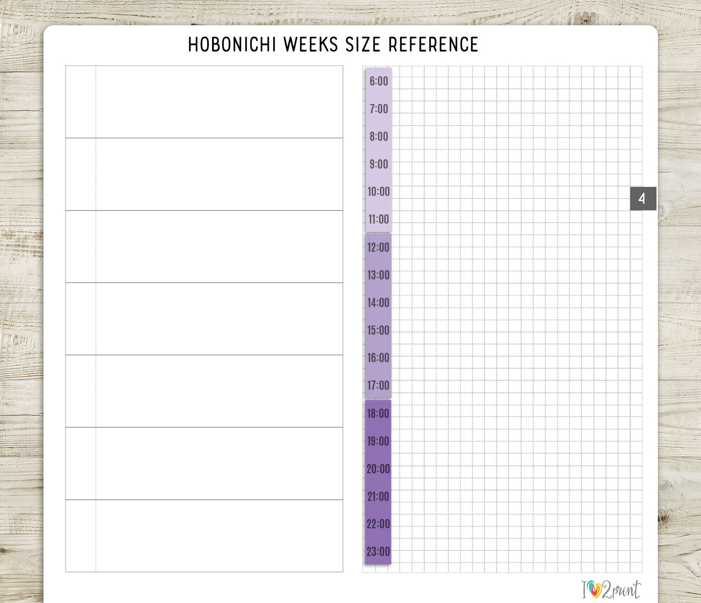 Hourly Strip Printable Planner Stickers – PDF & Cut Files