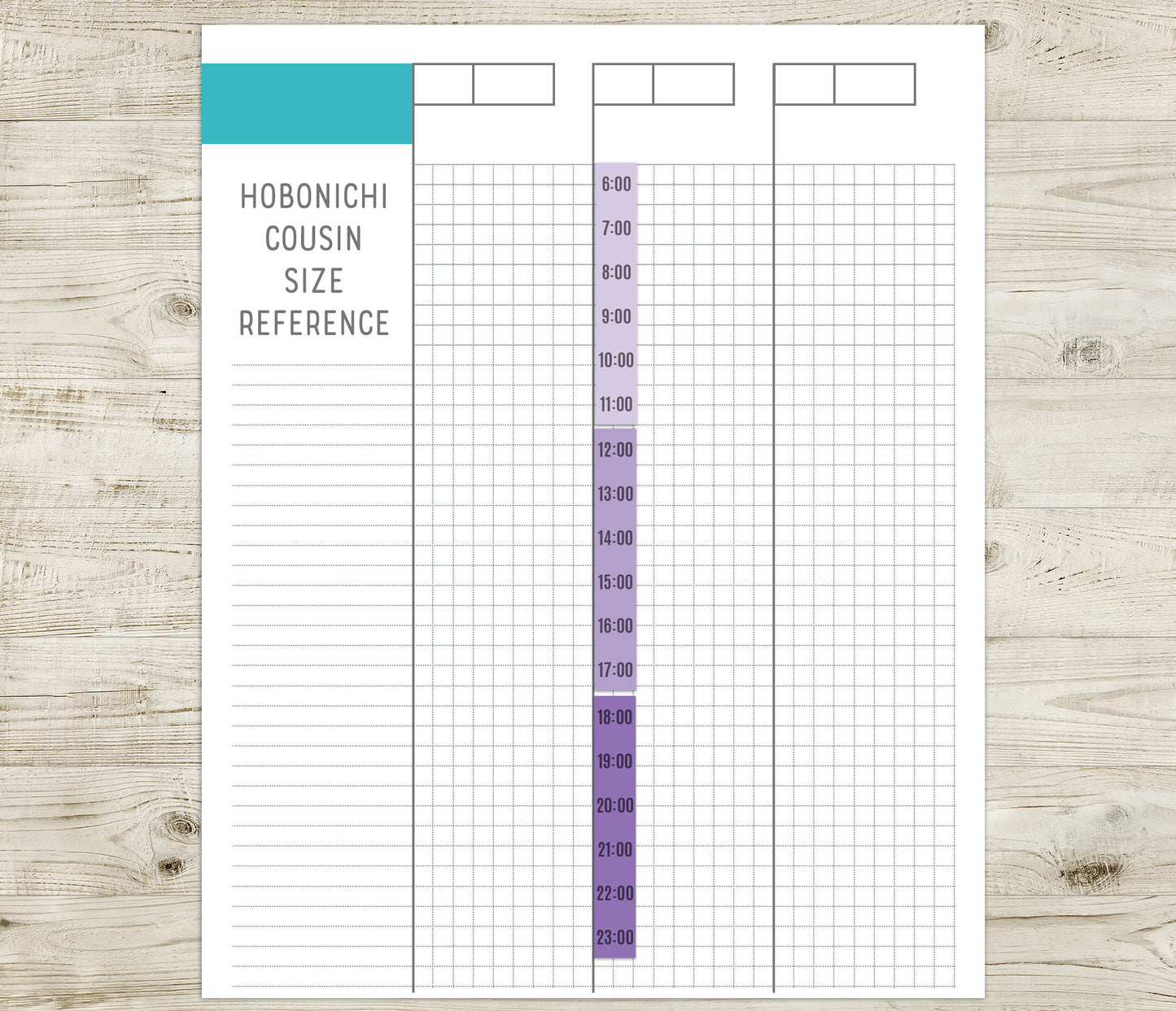 Hourly Strip Printable Planner Stickers – PDF & Cut Files