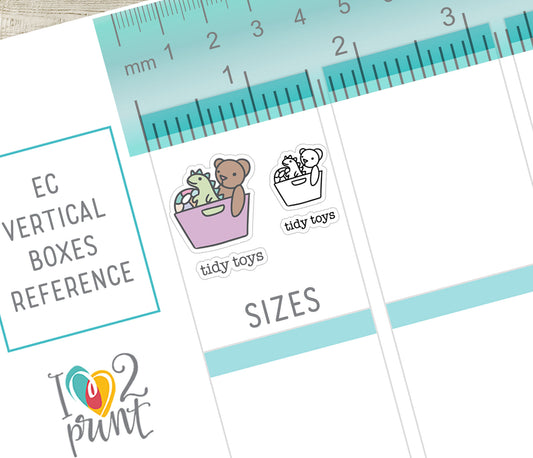 50 Kids Routine Icons Stickers Set2 – Printable Planner Icons (PDF & Cut Files)
