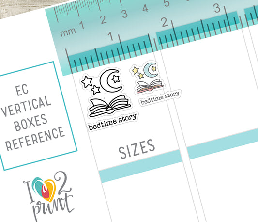 50 Kids Routine Icons Stickers Set1 – Printable Planner Icons (PDF & Cut Files)