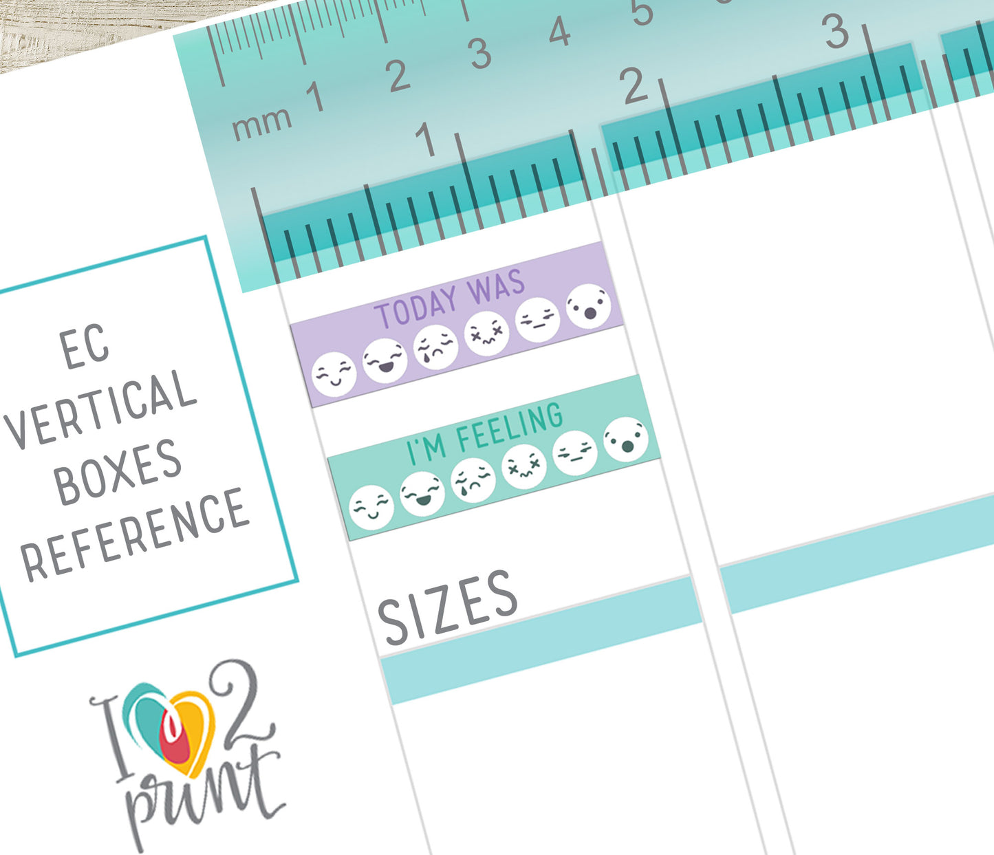 "I am Feeling"/ "Today Was" Printable Planner Stickers - PDF & Cut Files