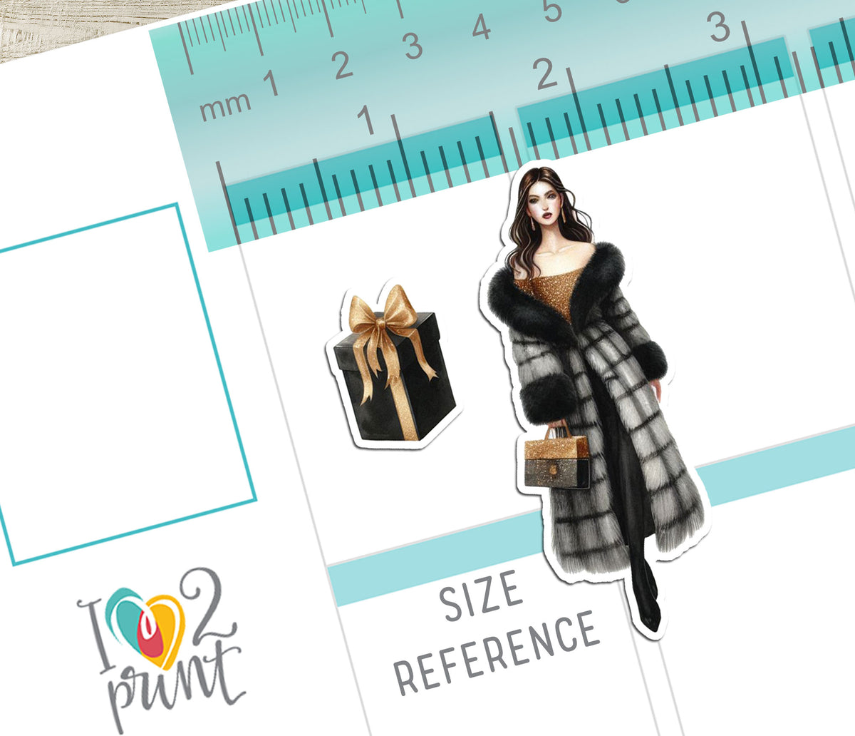 Party Night Bundle Printable Planner Stickers | Christmas New Year | PDF Cut Files