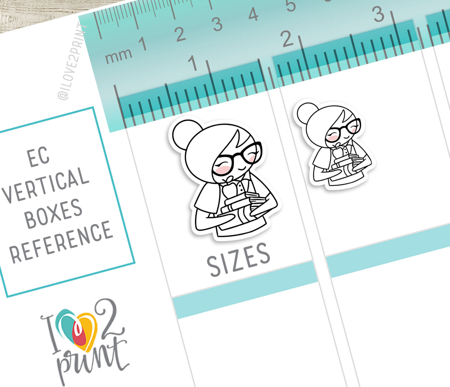 Elena Back to School – DOODLE Printable Planner Stickers – Study & Supplies – PDF + Cut Files