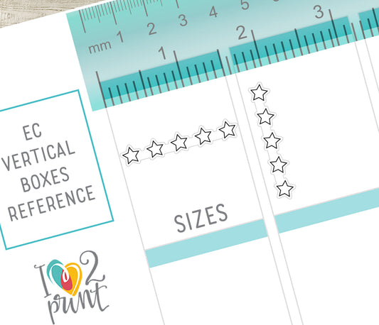5 Stars Rating Printable Planner Stickers - PDF & Cut Files