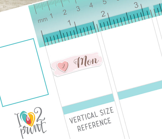 FREEBIE Romantic Date Covers - Printable Planner Stickers - Pdf & Cut Files