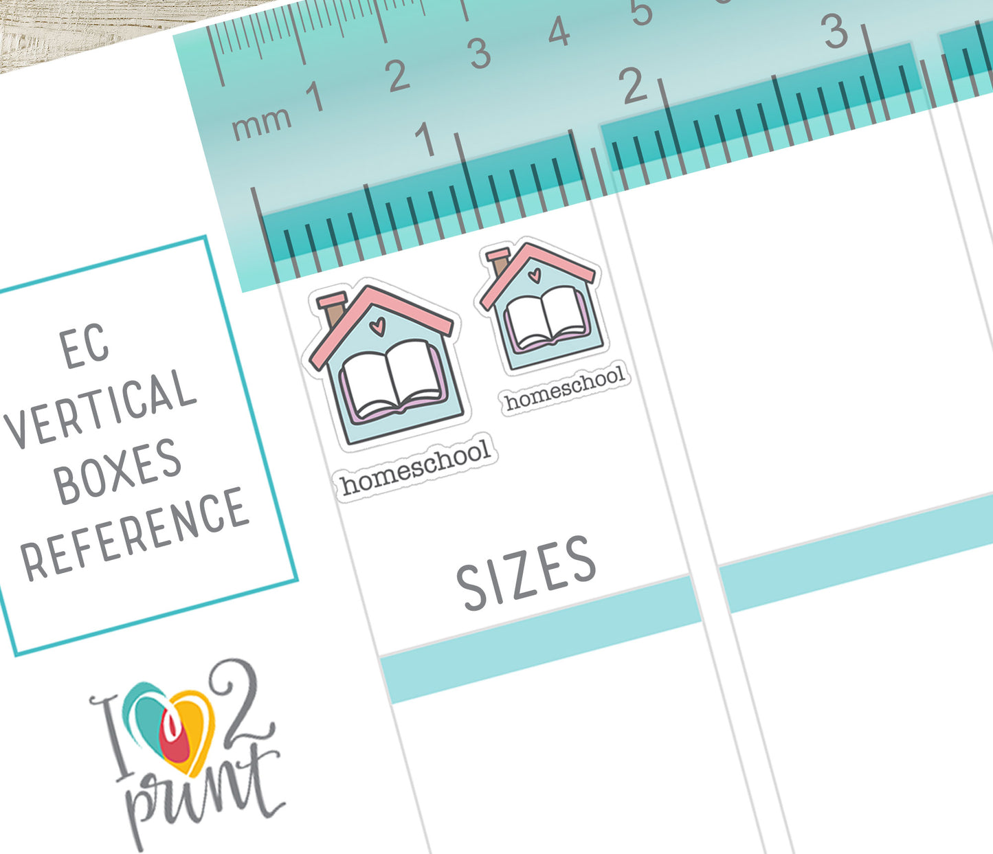 Children's Early Education Icons Stickers – Printable (Homeschool, Kindergarten, Pre School and Day Care) - PDF & Cut Files