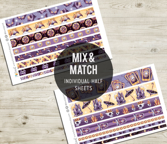 Summer Goth Washi Tape Stickers - PrintablePDF & Cut Files