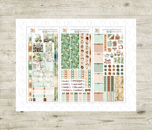 Tea Time Stickers – Hobonichi Weeks Printable PDF & Cut Files