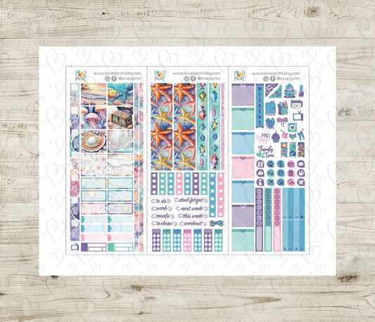 Under the Sea Hobonichi Weeks Set – Planner Printable - PDF & Cut Files