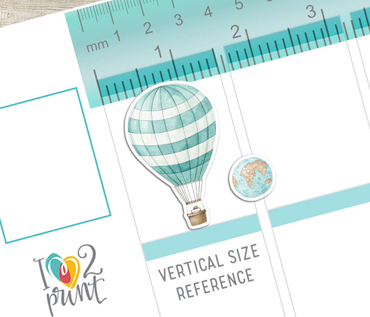 Vintage Trip Decorative Stickers - Printable PDF & Cut Files