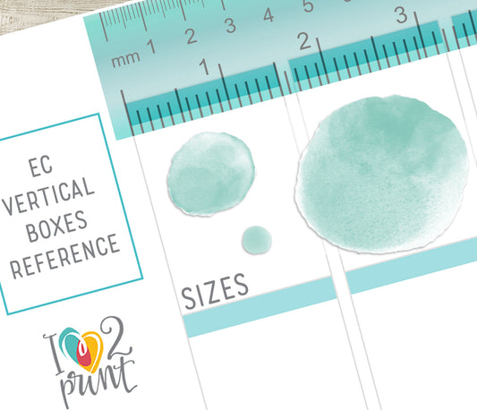 Watercolor Circles Sticker Set – PASTEL Colors Functional & Decorative Overlays – PDF + Cut Files