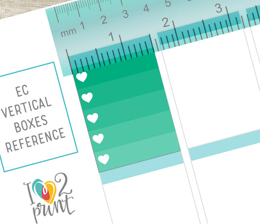 Ombré Heart Checklist Boxes – 48 Color Variations