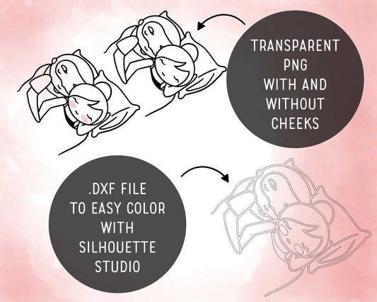 Couple Activities Clipart - Elena Planner Girl and Oliver - Digital Stamp - PNG, EPS, SVG – Small Commercial Use