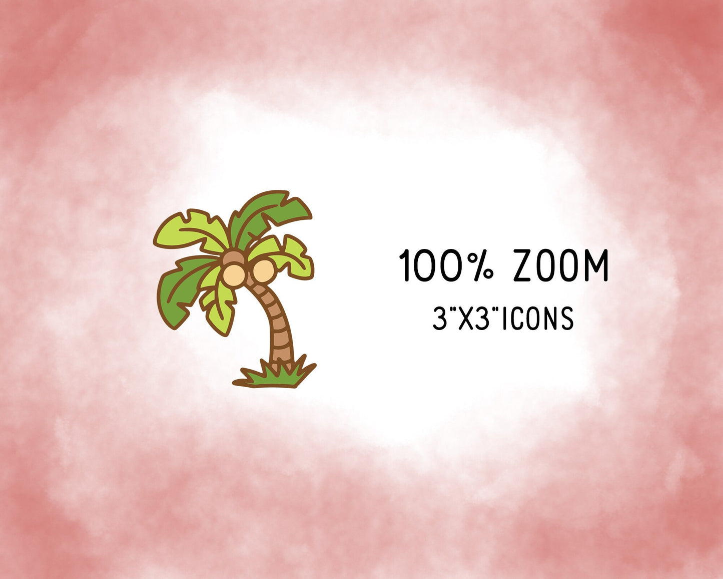 50 Summer Icons COLOR Bundle - EPS, SVG, DXF, PNG Clipart - Instant Download