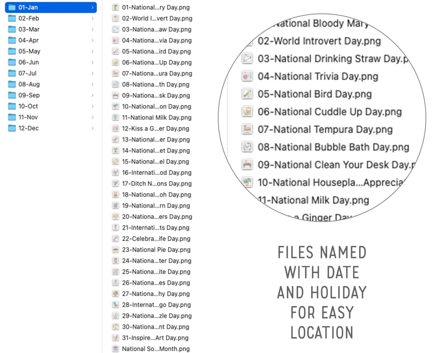 377 Wacky Holidays Icons PNG Bundle - COLOR Icons Clipart - Instant Download