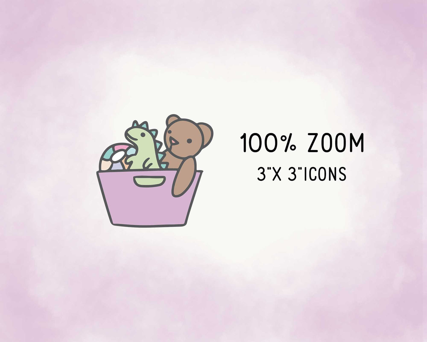 100 Kids Routine COLOR Icons Vector - School Icons Clipart - Mom digital sticker, Chores Graphics
