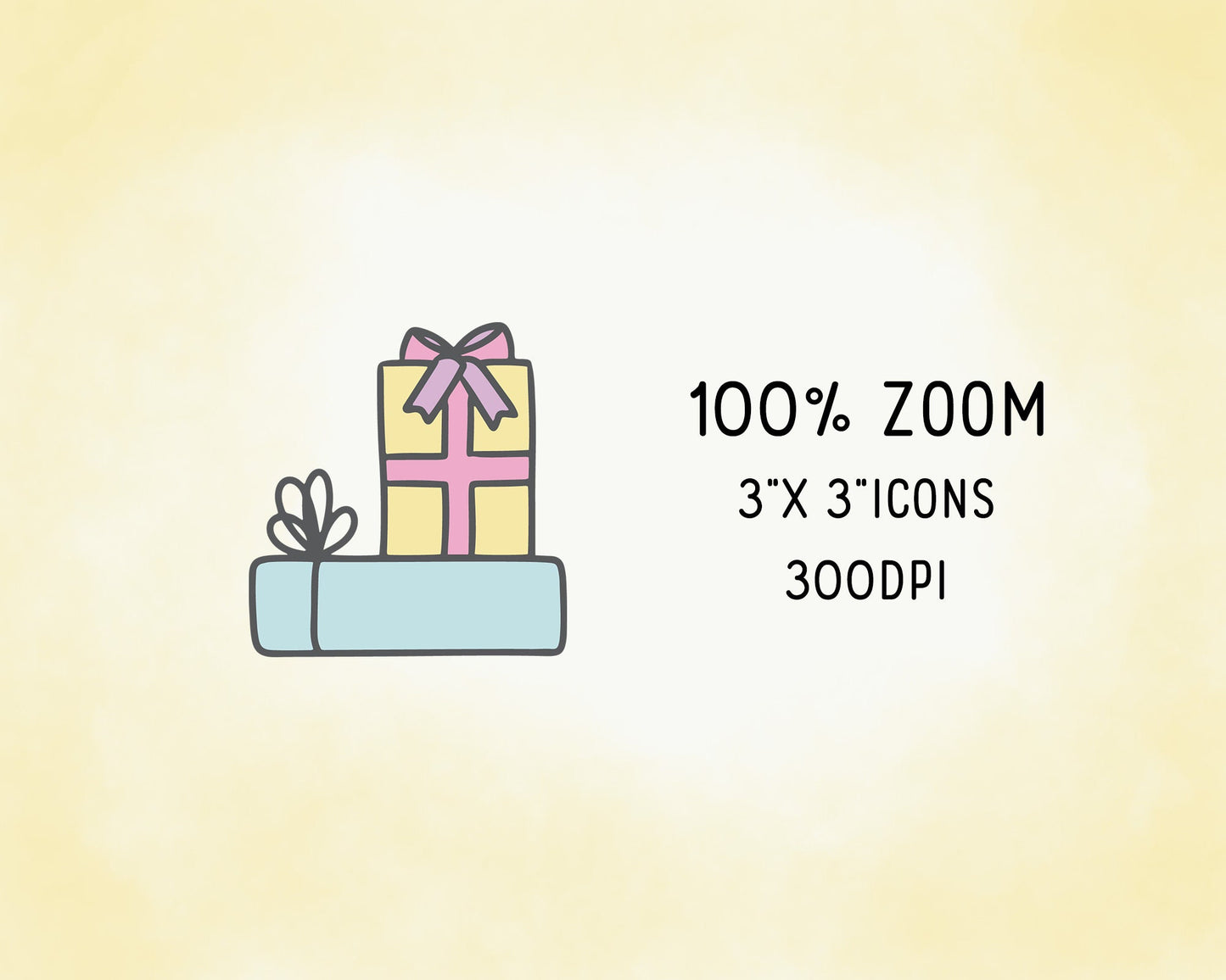 25 Birthday COLOR Icons Clipart - Celebration PNG, EPS, SVG & DXF - Instant Download