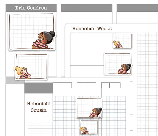 FREEBIE: Elena Grid Notes Functional Stickers | Printable Planner Stickers