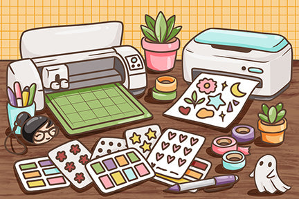 How to Print and Cut Your Own Stickers at Home (Silhouette, Cricut & Scissors Guide)