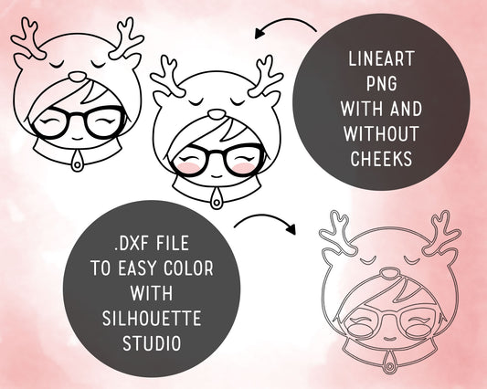 Elena Merry Christmas – DOODLE Clipart Set – PNG, SVG, EPS & DXF